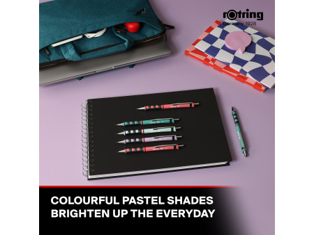 Rotring Stylo à bille rétractable Tikky, rose