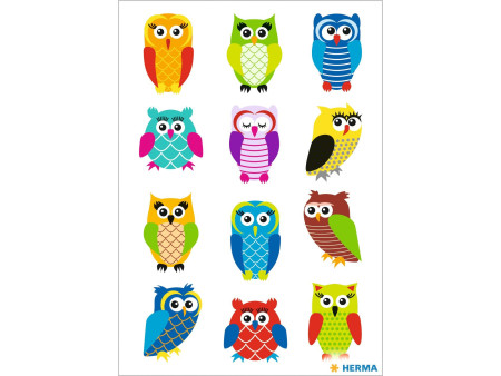 HERMA Sticker MAGIC 'Chouettes', film brillant