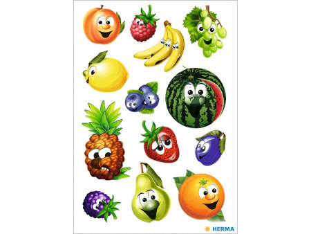 HERMA Sticker MAGIC 'fruits', yeux mobiles