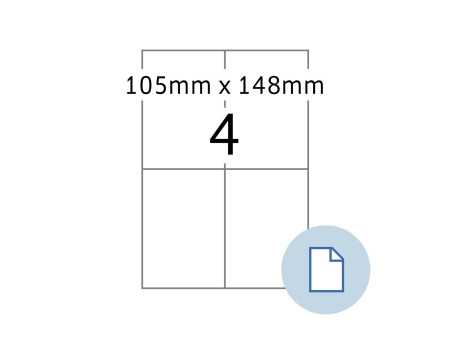 HERMA Etiquette universelle DATAPRINT, 105 x 148,5 mm, blanc