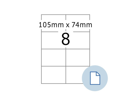 HERMA Etiquette universelle DATAPRINT, 105 x 74,25 mm, blanc