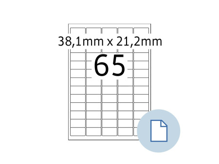 HERMA Etiquette universelle DATAPRINT, 38,1 x 21,2 mm, blanc