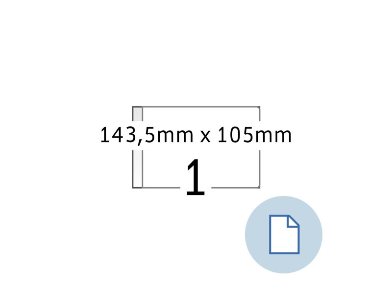 HERMA Etiquette universelle DATAPRINT, 145,5 x 105 mm, blanc