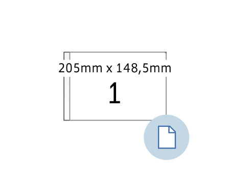 HERMA Etiquette universelle DATAPRINT, 205 x 148,5 mm, blanc