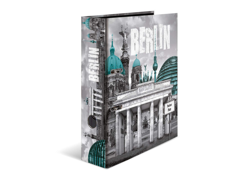 HERMA Classeur à levier à motifs 'Berlin', A4, dos: 70 mm