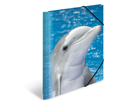 HERMA Chemise élastique 'dauphin', transparent, en PP, A4