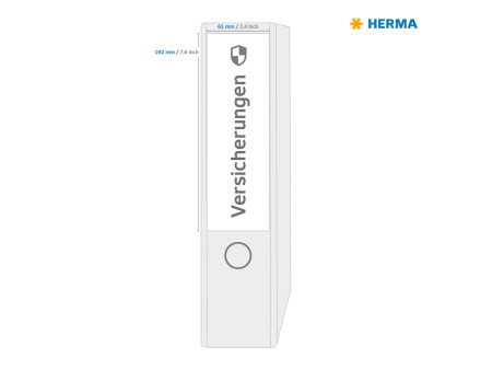 HERMA HOME Etiquette dos de classeur, 192 x 61 mm, blanc
