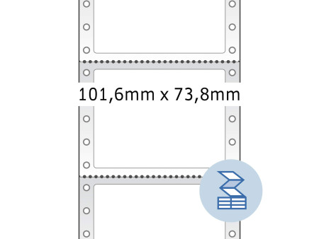 HERMA Etiquette informatique, en continu, 101,6 x 48,4 mm