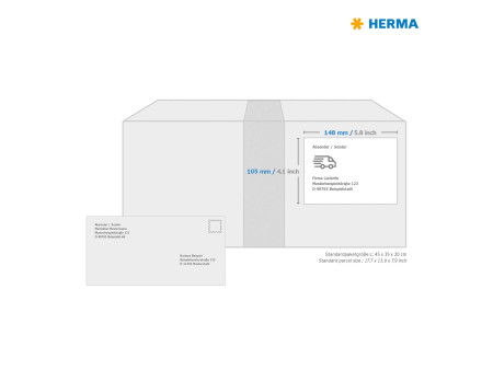 HERMA Etiquette universelle PREMIUM, 148,5 x 105 mm, blanc