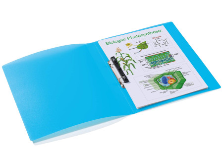 HERMA Classeur à anneaux, A4, mécanisme à 2 anneaux, bleu