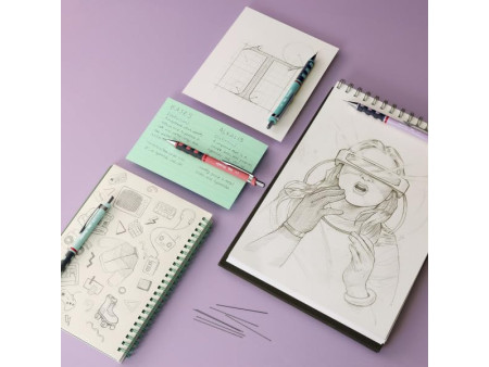 rotring Porte-mines Tikky 0,7 mm, rose