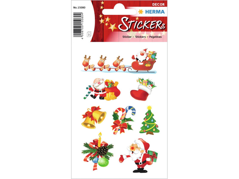 HERMA Sticker de Noël DECOR 'Père Noël'