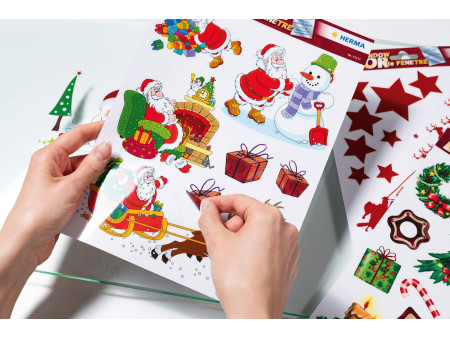 HERMA Image de Noël pour fenêtre 'Joies de Noël'