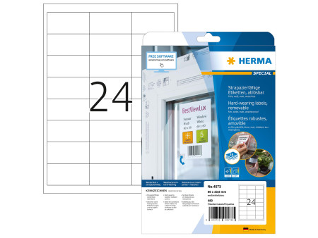 HERMA Etiquette film SPECIAL, 66 x 33,8 mm, enlevable