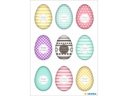 HERMA Sticker de Pâques TREND 'set d'oeufs colorés'