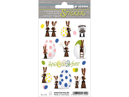 HERMA Sticker de Pâques TREND 'fête des lapins'