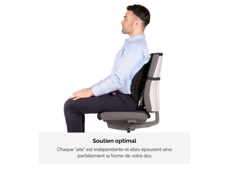 Fellowes Support dorsal Back Angel, noir