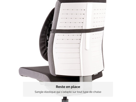 Fellowes Support dorsal Back Angel, noir