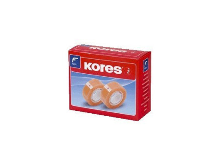 Kores ruban adhésif standard, 12 mm x 10 m, transparent