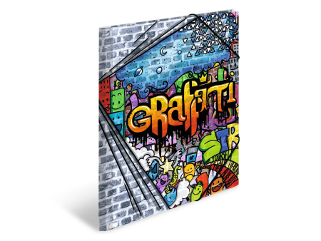 HERMA Chemise à élastiques 'Graffiti', en PP, A4