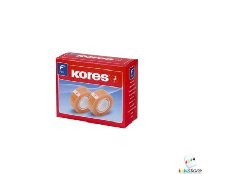 Kores ruban adhésif standard, 12 mm x 33 m, transparent