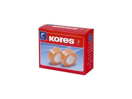 Kores ruban adhésif standard, 12 mm x 33 m, transparent