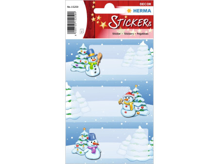 HERMA Autocollants de Noël DECOR 'Paysage d'hiver'