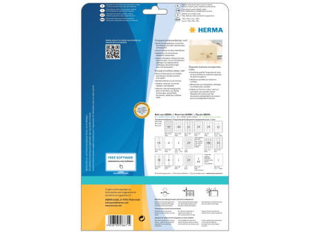 HERMA Étiquette en film SPECIAL, 99,1 x 38,1 mm, transparent