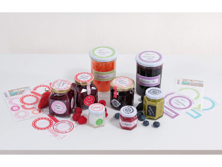 HERMA Etiquettes pour couvercle HOME 'New Look Rouge'