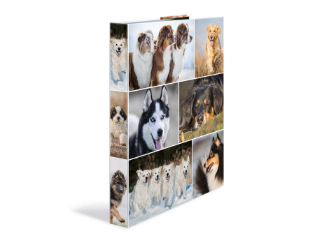HERMA Classeur à anneaux 'chiens', A4, mécanisme à 4 anneaux