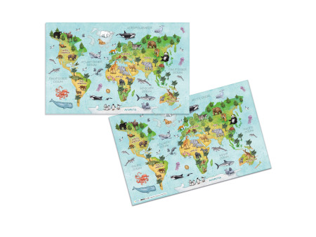 HERMA Sous-main 'Carte du monde', (L)550 x (H)350 mm