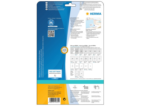 HERMA Étiquette universelle recyclée, 99,1 x 67,7 mm