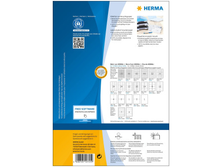 HERMA Étiquette universelle recyclée, 31,8 x 21,2 mm