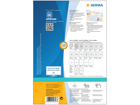 HERMA Étiquette universelle recyclée, 63,5 x 38,1 mm