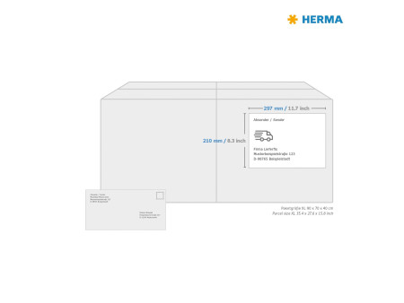 HERMA Étiquette en papier silphie, 210 x 297 mm, brun