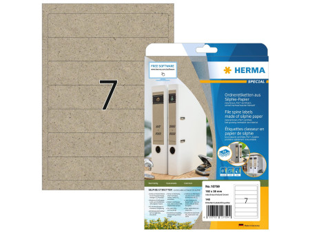 HERMA Étiquette pour dos de classeur, papier silphie