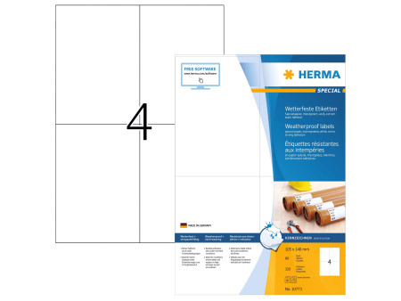 HERMA Étiquette en papier spécial résistant aux intempéries