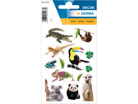 HERMA Sticker DECOR 'Animaux exotiques', en papier