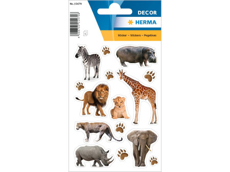 HERMA Sticker DECOR 'Animaux d'Afrique', en papier