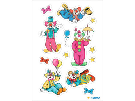 HERMA Sticker DECOR 'Clowns', en papier, brillant
