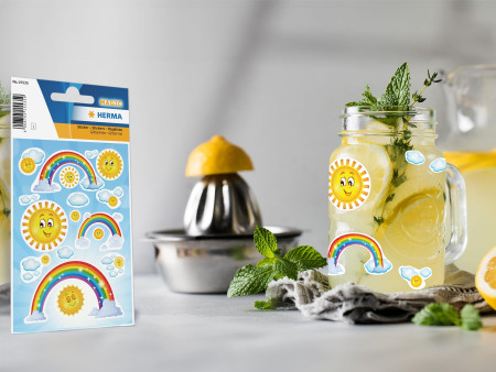 HERMA Sticker MAGIC 'Rainbow', en film, pailleté