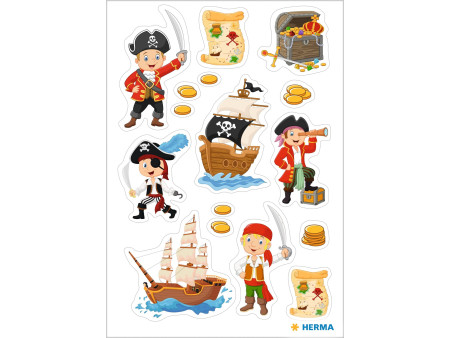 HERMA Sticker MAGIC 'Pirate', Transpuffy