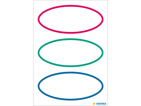 HERMA Étiquette de cuisine HOME, oval, bord coloré