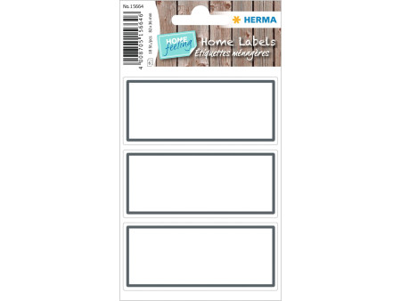 HERMA Étiquette de cuisine HOME, 82 x 36 mm, bord gris