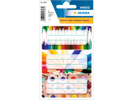 HERMA Étiquette pour livres VARIO 'Crayons', 76 x 35 mm