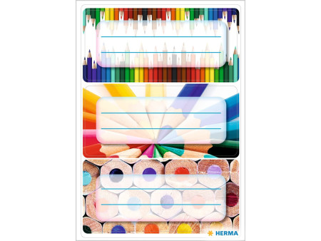 HERMA Étiquette pour livres VARIO 'Crayons', 76 x 35 mm