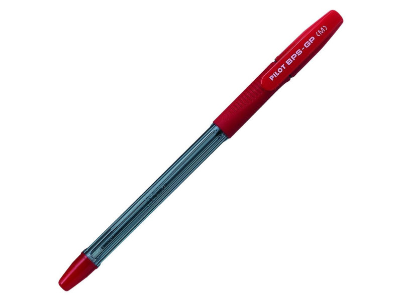 PILOT Stylo à bille BPS-GP, tracé: 0,25 mm (M), rouge