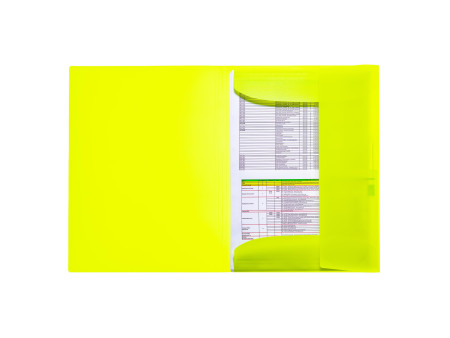 HERMA Chemise à élastiques, en PP, A3, jaune fluo