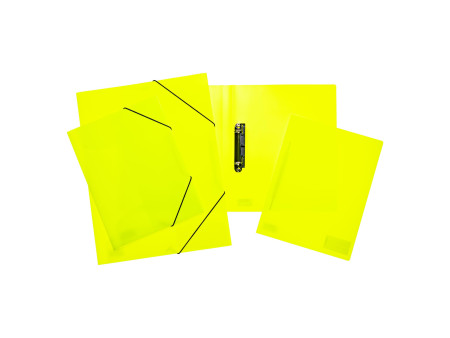 HERMA Classeur à anneaux, A4, 2 anneaux, jaune fluo