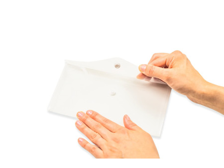 HERMA Pochette à documents, PP, format long, blanc